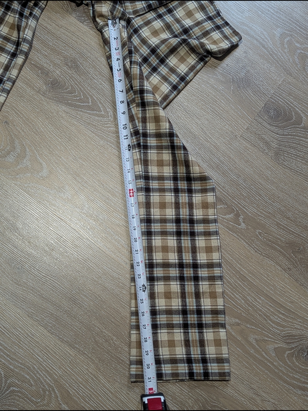 90s Grunge Vintage Junior Plaid High-Rise Straight Leg Pants Dark Academia - Picture 12 of 12